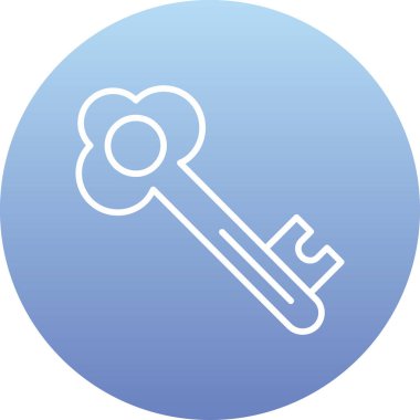 Anahtar simgesinin vektör illüstrasyonu