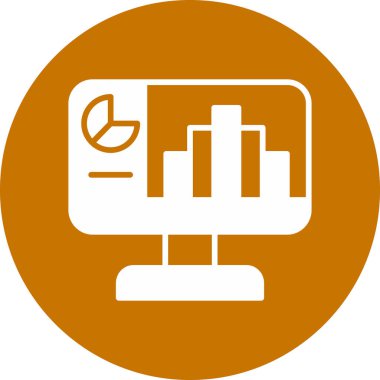 Bir bilgisayar simgesinin vektör illüstrasyonu