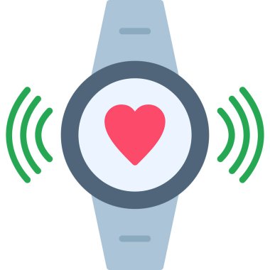 smartwatch simgesi, vektör illüstrasyonu