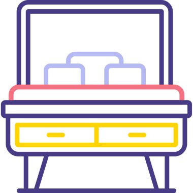 Mobilya. simge simgesi basit illüstrasyon