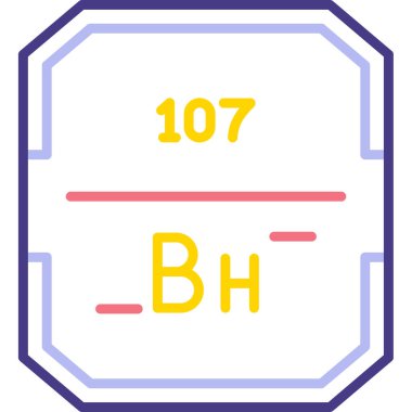 atomik yapı simgesi, basit vektör illüstrasyonu