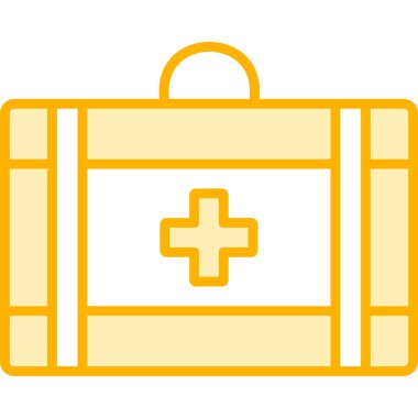 Bavul simgesi. Basit resimleme