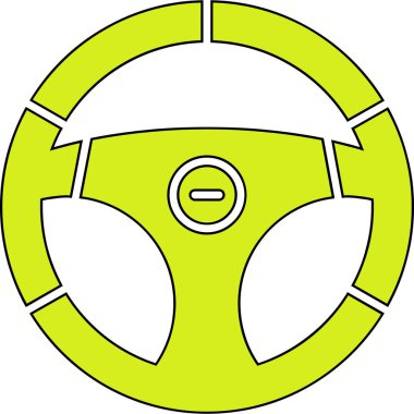 Hadım öküz tekerlek vektör simgesi