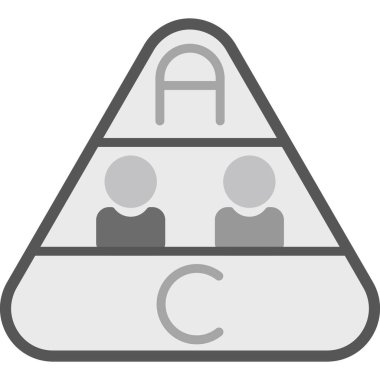 iş insanları simgesi, basit tasarım illüstrasyonu