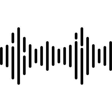 vektör ses dalgası simgesi