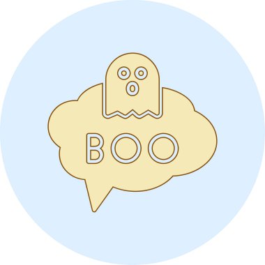 Hayalet simgesi, vektör illüstrasyonu