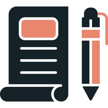 belge simgesi vektör illüstrasyonu