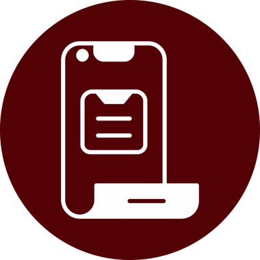 Akıllı telefon simgesinin vektör illüstrasyonu