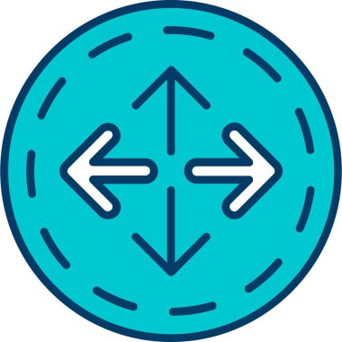 ok yönü simgesi doldurulmuş - taslak biçimi