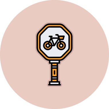 bisiklet ikonu vektör illüstrasyonu