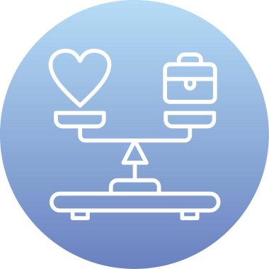 Aşk simgesinin vektör illüstrasyonu