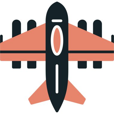 Uçak. Web simgesi basit illüstrasyon