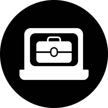 evrak çantası ikonu vektör illüstrasyonu