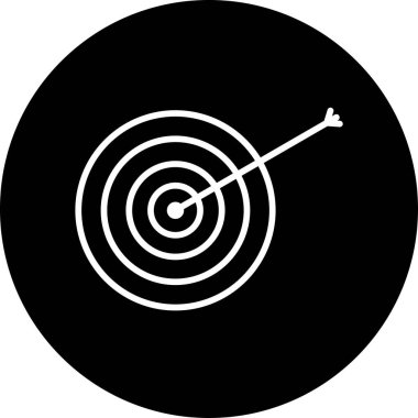 hedef simge vektör illüstrasyonu