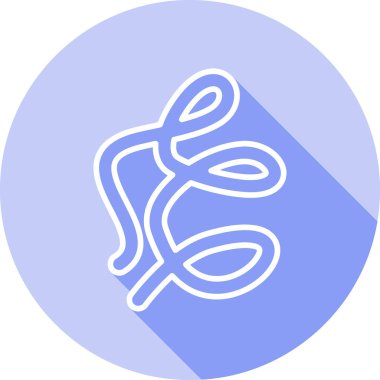 Bir yılan simgesinin vektör illüstrasyonu