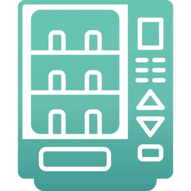 Buzdolabı simgesi, vektör illüstrasyonu basit tasarım