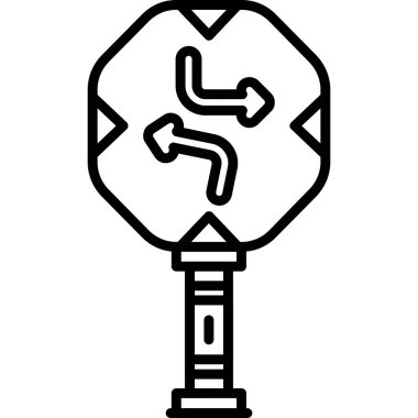 Trafik konisi web simgesi basit tasarım. vektör illüstrasyonu