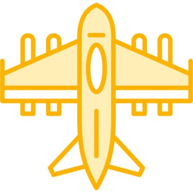 Uçak ikonu. vektör illüstrasyonu