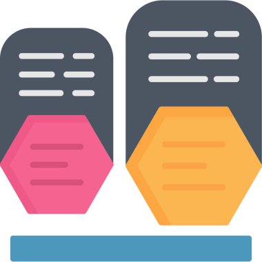 Bilgi ögeleri web simgesi basit vektör illüstrasyonu