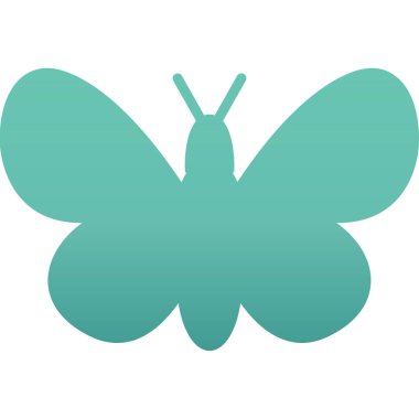 Kelebek simgesi, vektör çizimi