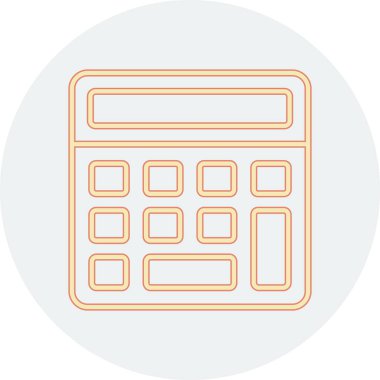 hesap makinesi simgesi vektör illüstrasyonu