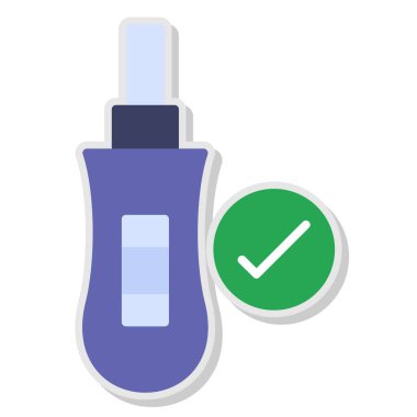 Şişe vektör simgesi. beyaz arkaplan şişesinde çizgi film vektör simgesi.