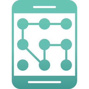 Cep telefonu. Web simgesi düz illüstrasyon