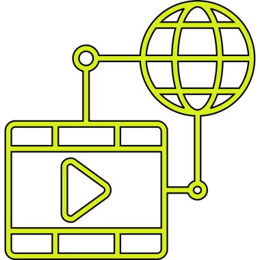 Modern bilgisayar simgesinin vektör illüstrasyonu