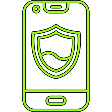 Kalkan kutsal kişilerin resmi. Kalkan vektör simgesi web için anahat çizimi