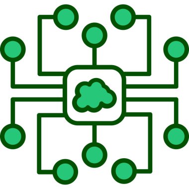 Bulut Teknolojisi. Basit tasarım.