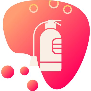 Gaz söndürücünün vektör çizimi