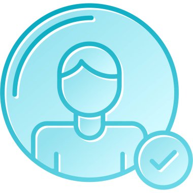 avatar. Web simgesi basit illüstrasyon