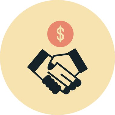 Dolar. Web simgesi basit illüstrasyon