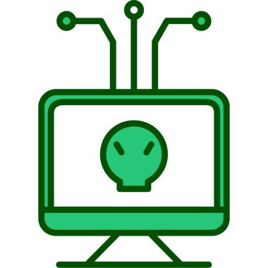 Robot simgesi. Basit resimleme