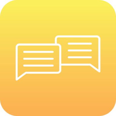 Beyaz arkaplandaki sohbet baloncuklarının vektör çizimi