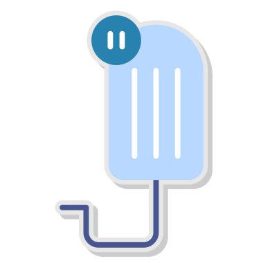 Duş. Web simgesi basit illüstrasyon