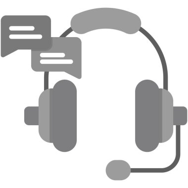 bir mikrofon kulaklık