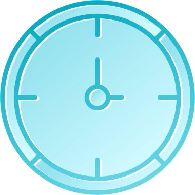 Saat simgesi, vektör illüstrasyonu