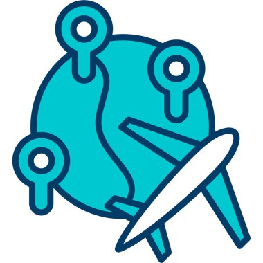 uydu anten ikonu vektör illüstrasyonu