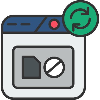 kamera simgesi vektör illüstrasyonu