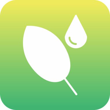 Benzersiz Yaprak Vektör Satırı Simgesi