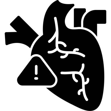 Kalp. Web simgesi basit illüstrasyon