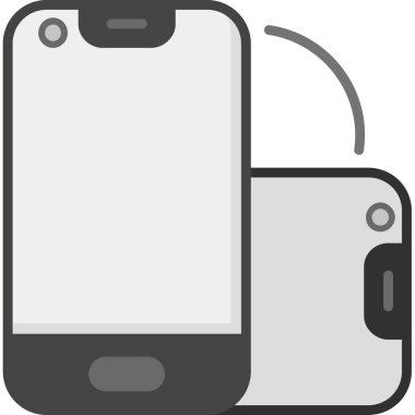 Akıllı telefon simgesi. Web için akıllı telefon vektör simgesinin basit illüstrasyonu