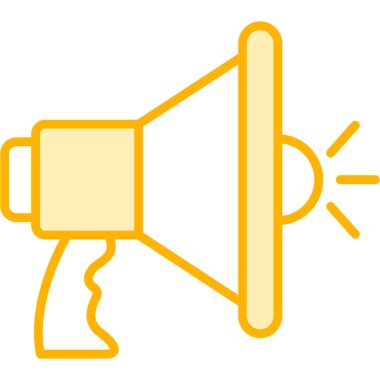 megafon simgesi, vektör illüstrasyonu