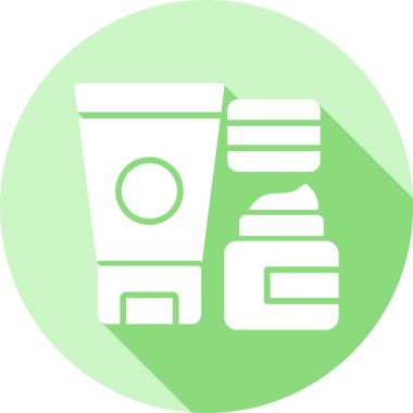 kozmetik krem simgesi, vektör illüstrasyonu