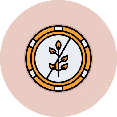 Bir ağaç simgesinin vektör illüstrasyonu