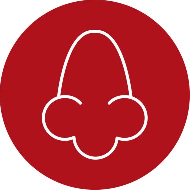 güzel mantar vektör çizgisi simgesi