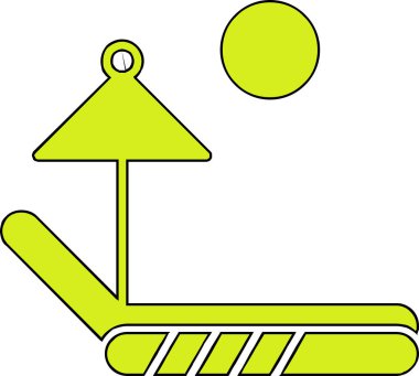 Bayrak. Web simgesi basit illüstrasyon