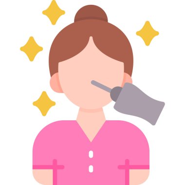 megafon kullanan genç kadın