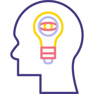 Ampul. Web simgesi basit illüstrasyon